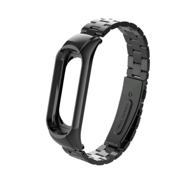 Ремінець Steel для Mi Band 3/4 (Black)-0