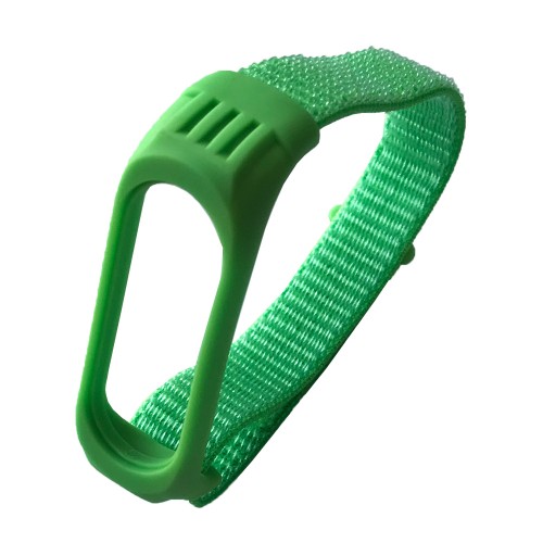 Ремінець Nylon+Silicone для Xiaomi Mi Band 3/4/5/6 Lime-0