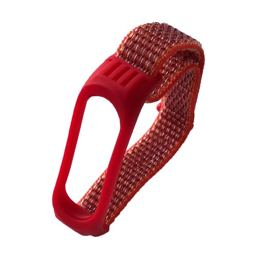 Ремінець Nylon+Silicone для Xiaomi Mi Band 3/4 Orange-0