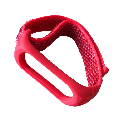 Ремінець Nylon+Silicone для Xiaomi Mi Band 3/4/5 Raspberry-0