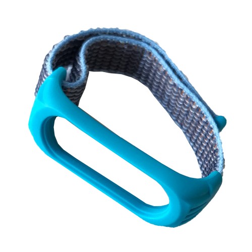 Ремінець Nylon+Silicone для Xiaomi Mi Band 3/4 Sky blue-0