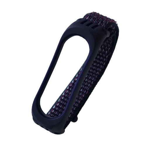 Ремінець Nylon+Silicone для Xiaomi Mi Band 3/4/5 Grape 2-0