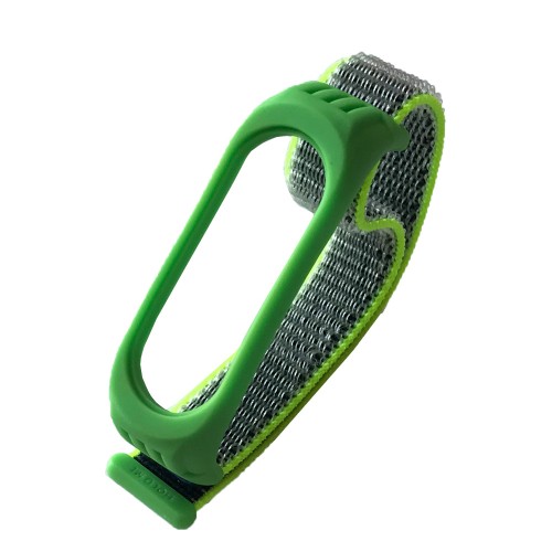 Ремінець Nylon+Silicone для Xiaomi Mi Band 3/4/5 Lime 2-0