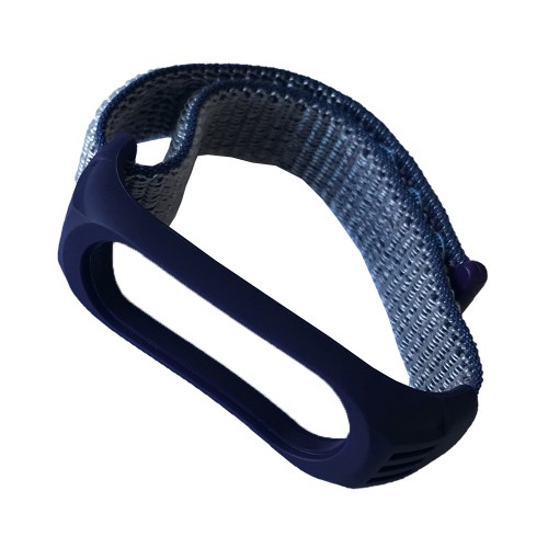 Ремінець Nylon+Silicone для Xiaomi Mi Band 3/4/5 Violet-0