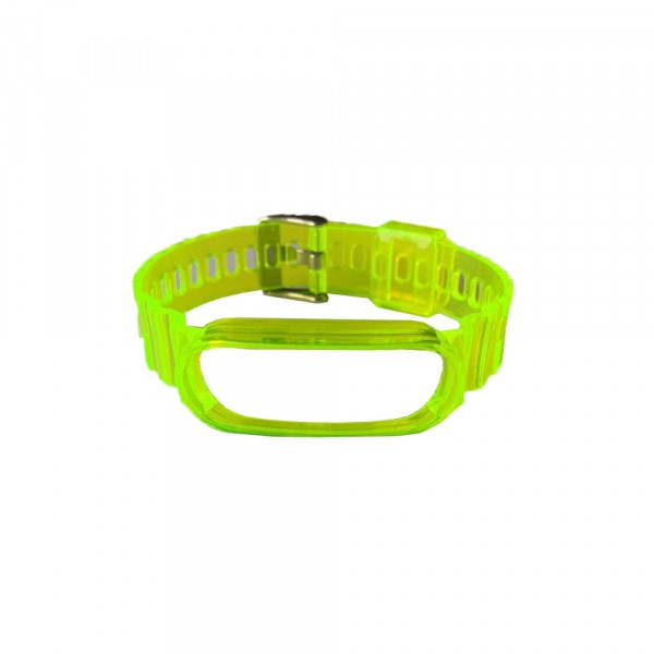 Ремінець Silicone Lock для  Xiaomi Mi Band 5 Yellow-0