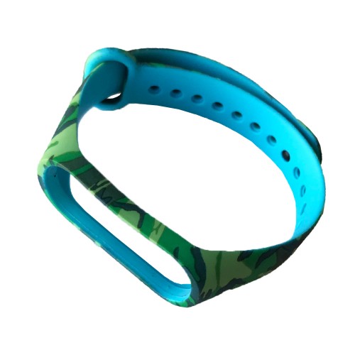Ремінець Silicone для Xiaomi Mi Band 3/4 Camouflage Green 2-0