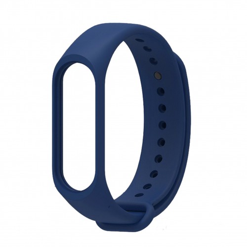 Ремінець Silicone для Xiaomi Mi Band 3/4 Dark blue-0