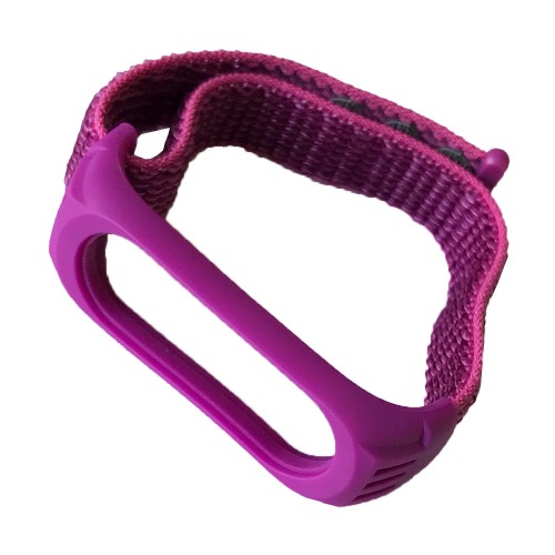 Ремінець Nylon+Silicone для Xiaomi Mi Band 3/4/5/6 Purple-0