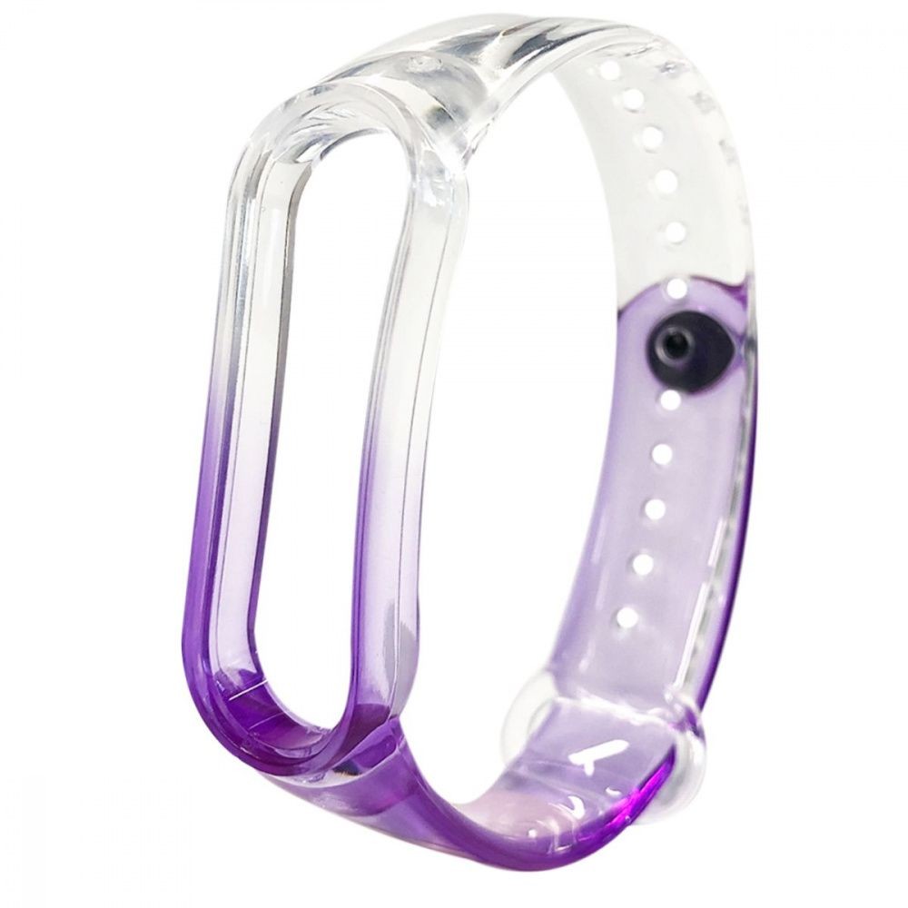 Ремінець Neon Clear для  Mi Band 3/4 (purple)-0