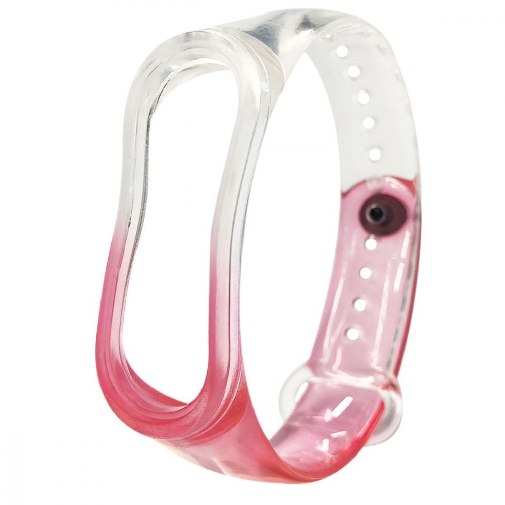 Ремінець Neon Clear для  Mi Band 3/4 (Pink)-0
