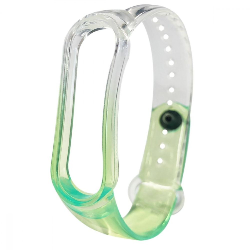 Ремінець Neon Clear для  Mi Band 3/4 (Green)-0