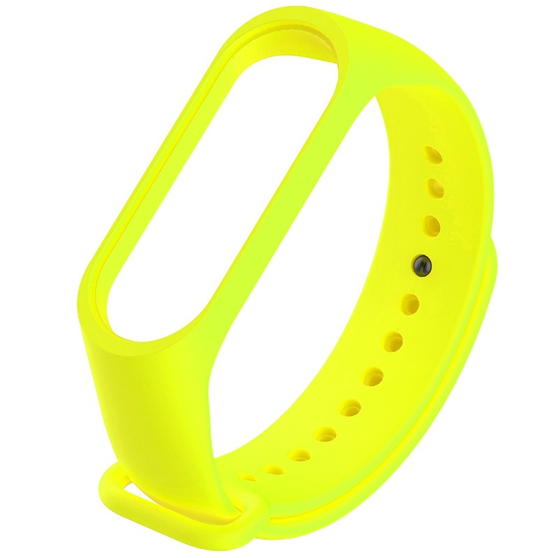 Ремінець Silicone для Xiaomi Mi Band 3/4 (Neon Yellow)-0