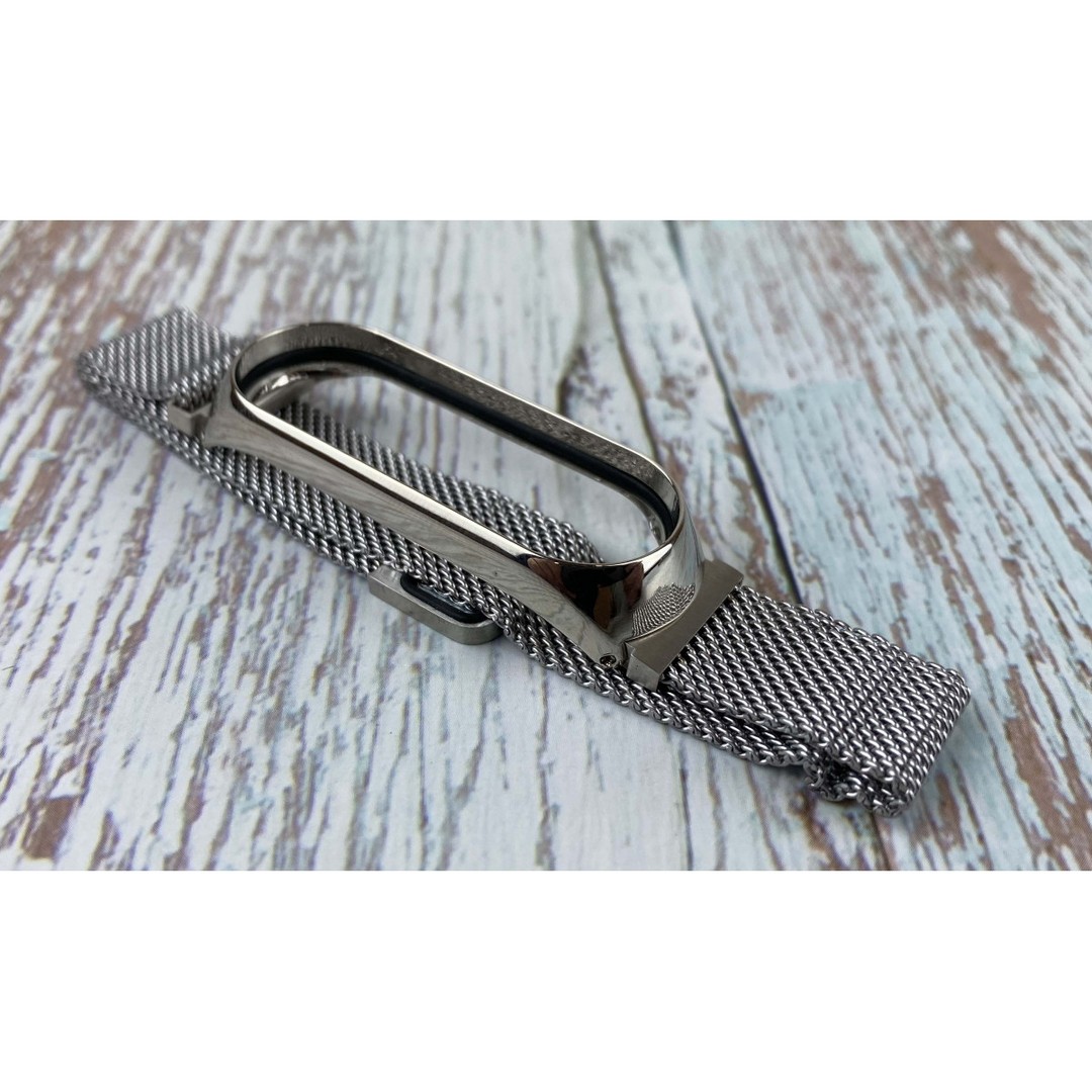 Ремінець Milanese Loop для Mi Band 5/Mi Band 6  cрібний-0
