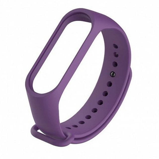 Ремінець Silicone для Xiaomi Mi Band 3/4 (Grape)-0