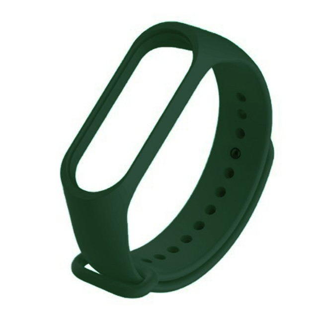 Ремінець Silicone для Xiaomi Mi Band 3/4 (Pine green)-0