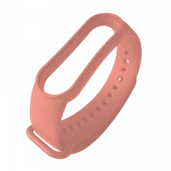 Ремінець Silicone для Xiaomi Mi Band 5 (Light Pink)-0