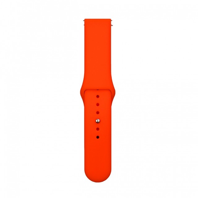Ремінець Silicone 22mm Samsung Watch Active/Galaxy S4 42mm/Gear S2/Xiaomi Amazfit Orange-0