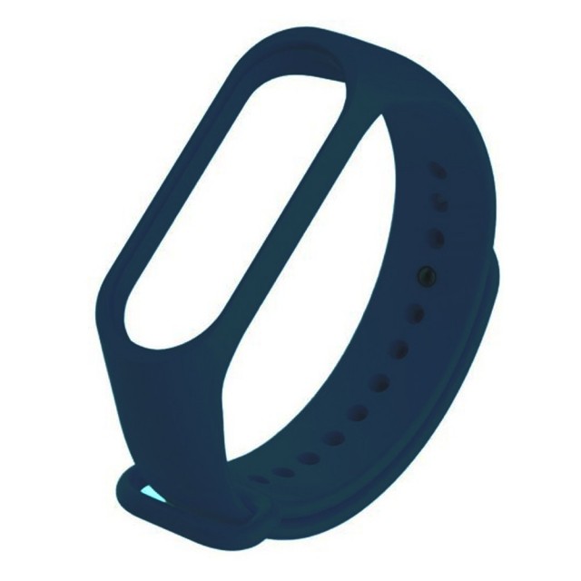 Ремінець Silicone для Xiaomi Mi Band 3/4 (Night Blue)-0