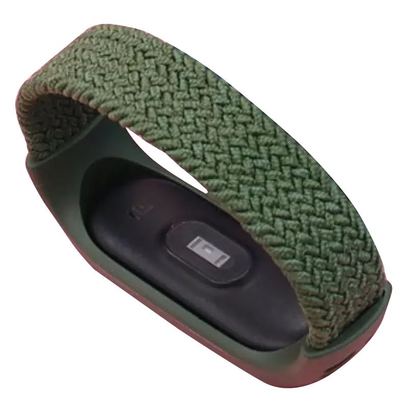 Braided Solo Loop для Xiaomi Mi Band 3/4/5/6 (S) зелений-2