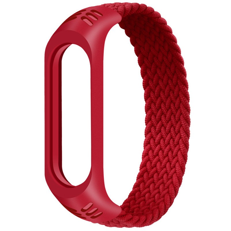 Braided Solo Loop для Xiaomi Mi Band 3/4/5/6 (S) червоний-2