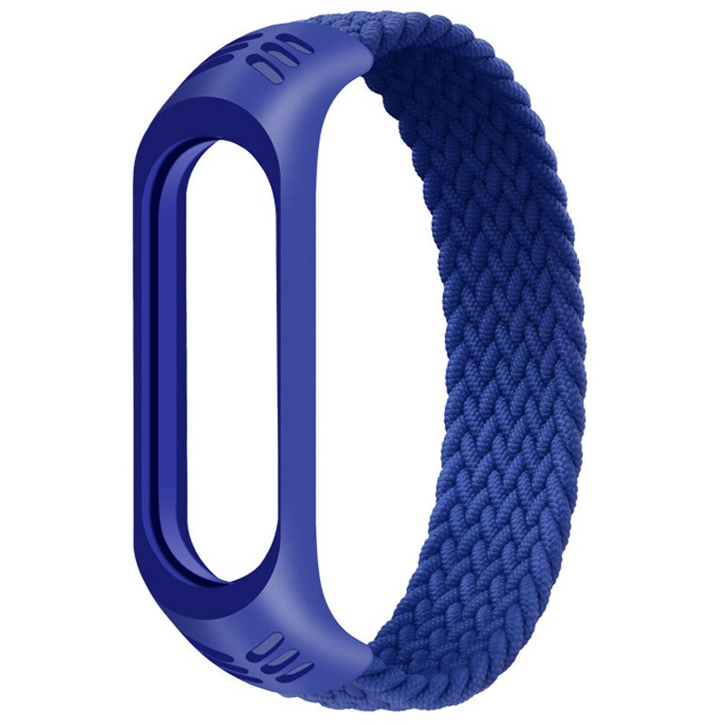 Braided Solo Loop для Xiaomi Mi Band 3/4/5/6 (S) синій-0