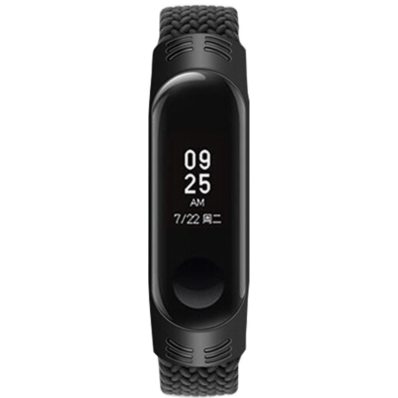 Braided Solo Loop для Xiaomi Mi Band 3/4/5/6 (S) чорний-1