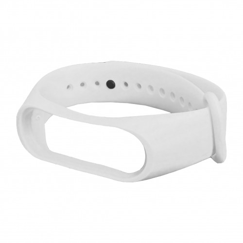 Ремінець Silicone для Xiaomi Mi Band 3/4 (White)-0