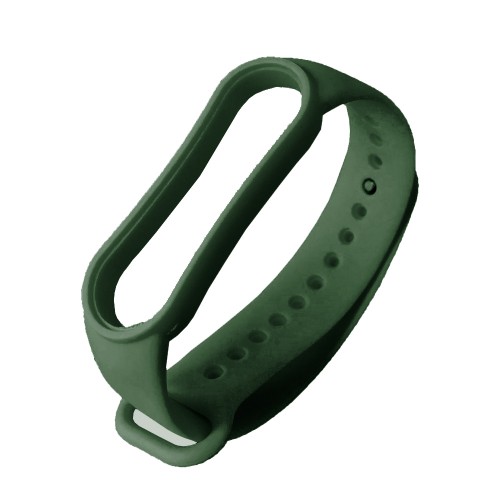 Ремінець Silicone для Xiaomi Mi Band 3/4 (Dark green)-0