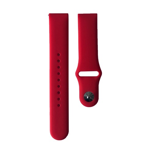 Ремінець універсальний Silicon Stripe 20mm red-0