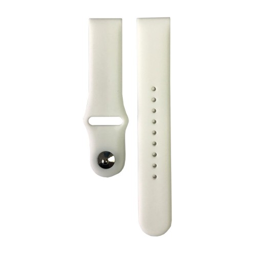 Ремінець універсальний Silicon Stripe 20mm white-0