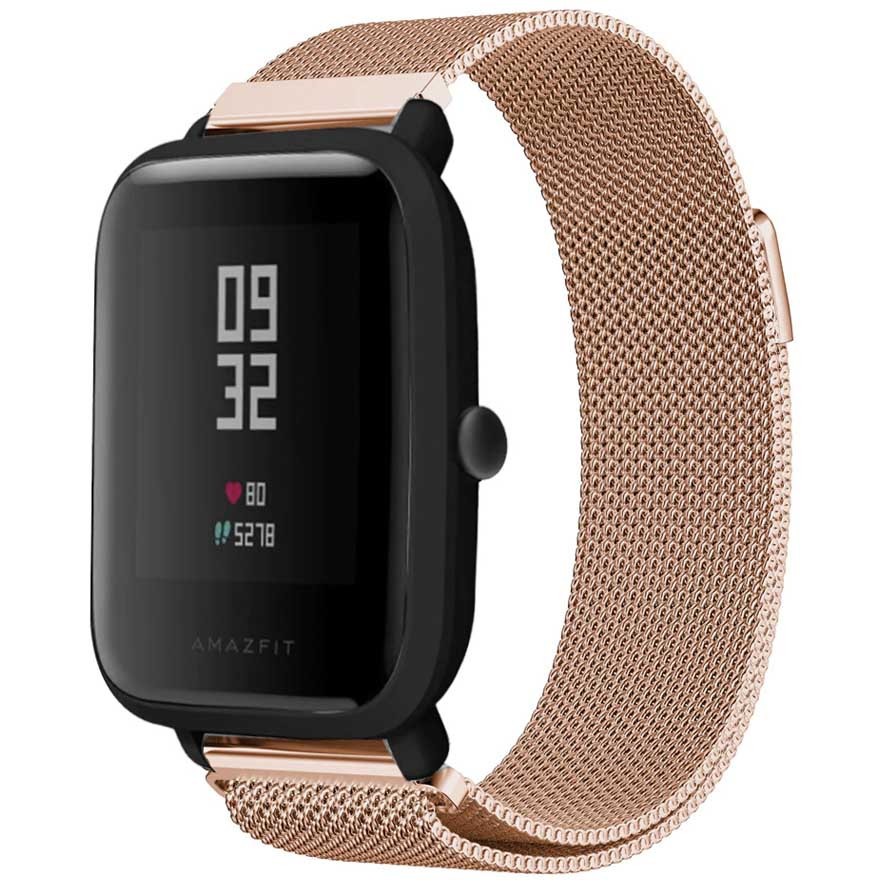 Ремінець Milanese Loop для Xiaomi Amazfit /Samsung 20 mm (Champagne gold)-0