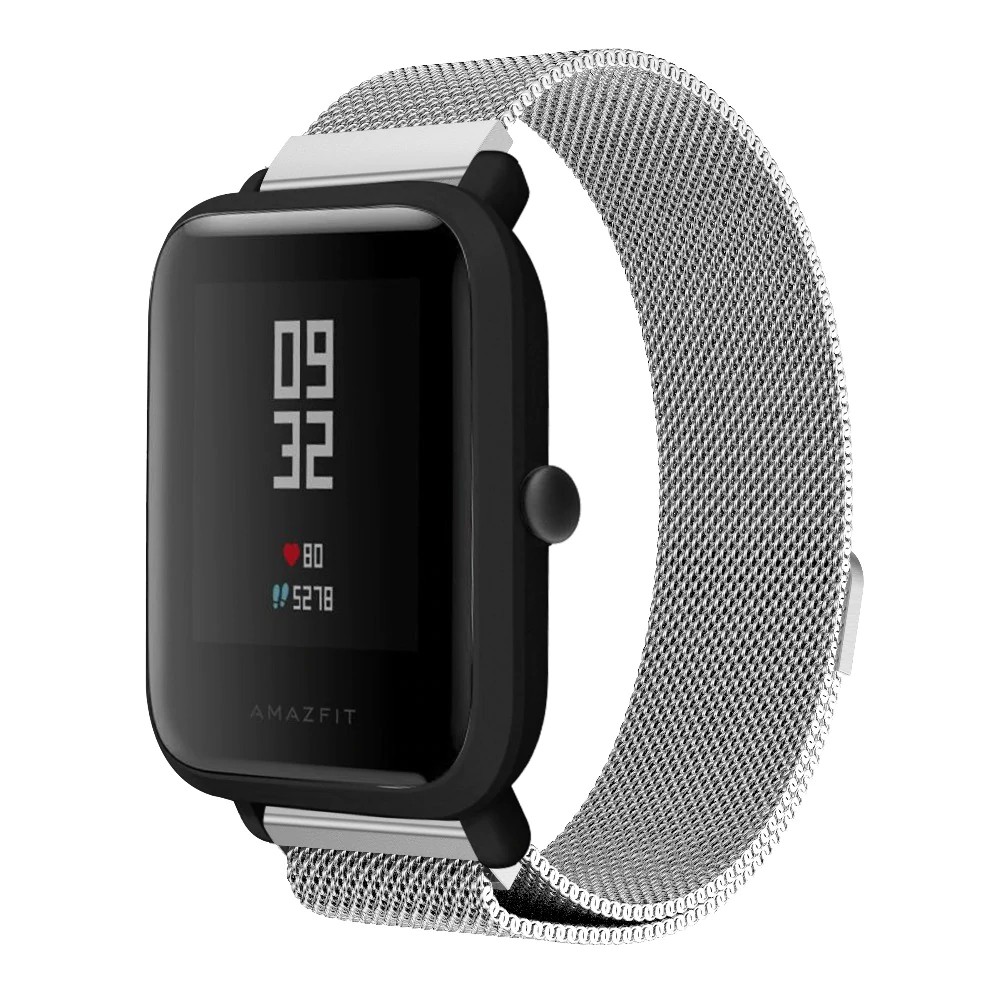 Ремінець Milanese Loop для Xiaomi Amazfit /Samsung 20 mm (Silver)-0