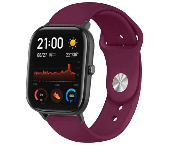 Ремінець Sport для 20 mm (Dark Maroon)-0