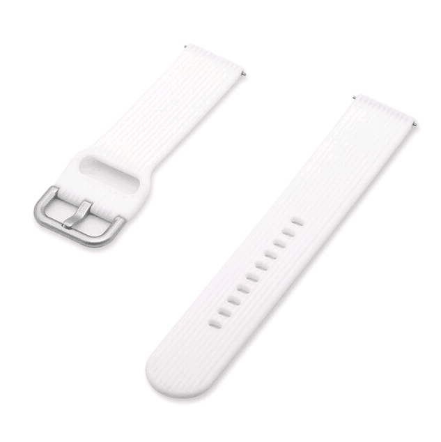 Ремінець Line Silicon 20mm (White)-0