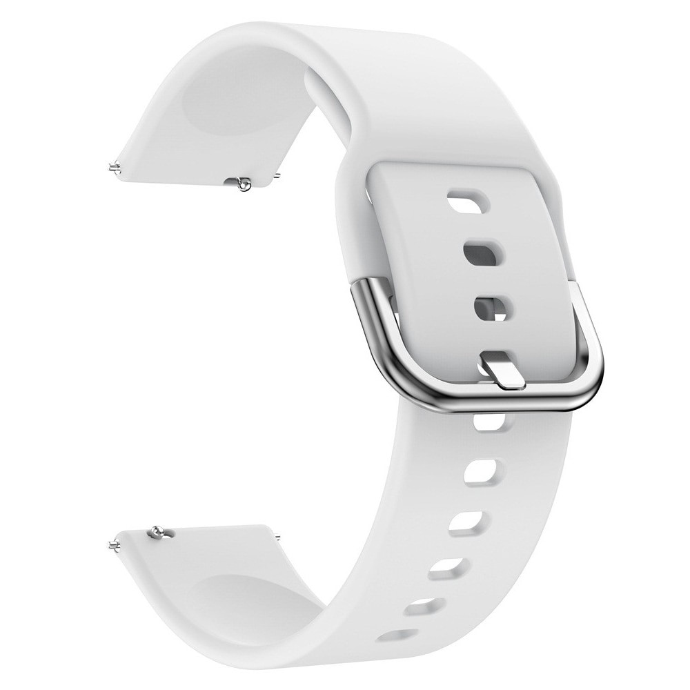 Ремінець Silicon 22mm (мет. застібка) (White)-0