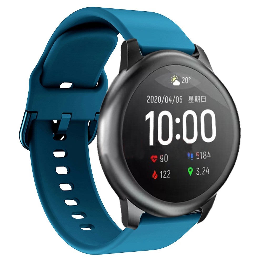 Ремінець Silicon для Samsung Gear S3/S2 22mm (мет. застібка) (Frut blue)-0