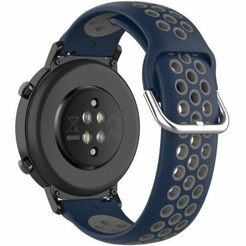 Ремінець Sport Nike+ для Xiaomi Amazfit/Samsung 20 mm (blue-gray)-0