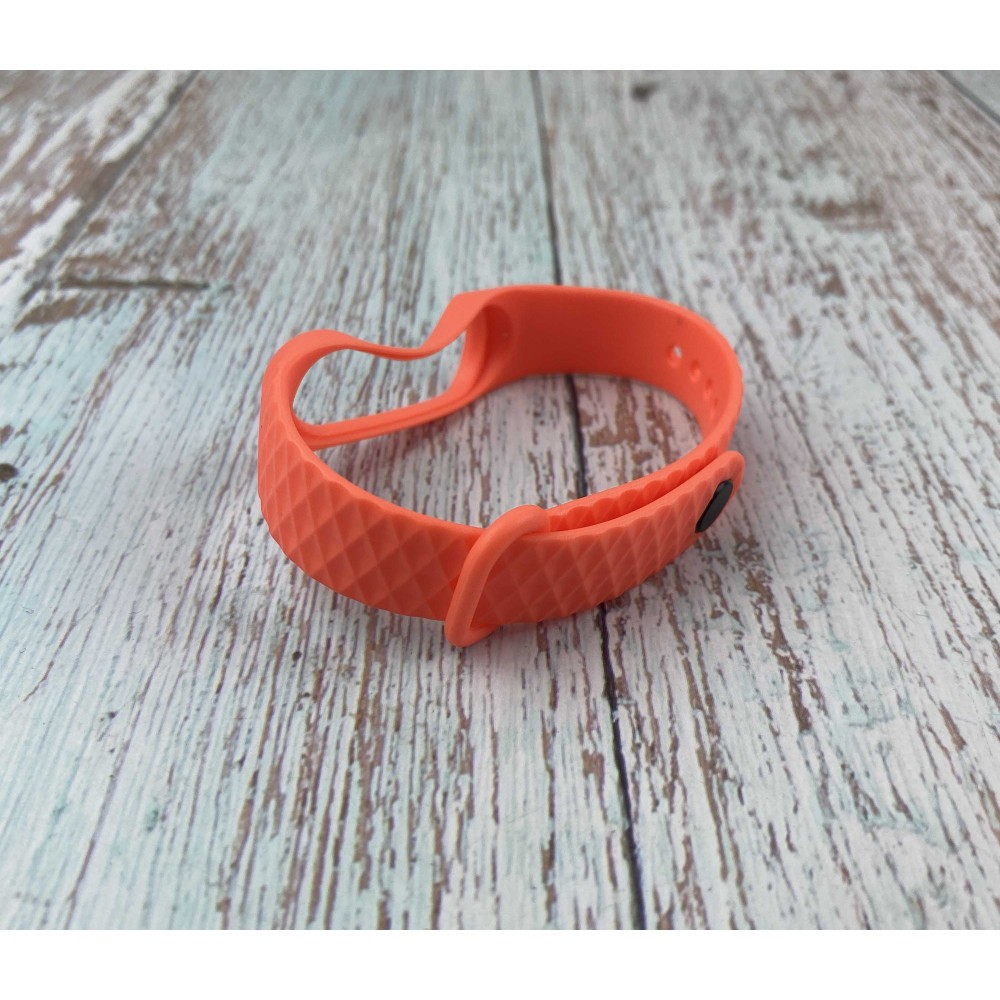Ремінець Rhombus для Xiaomi Mi Band 3/Band 4 (Orange)-0