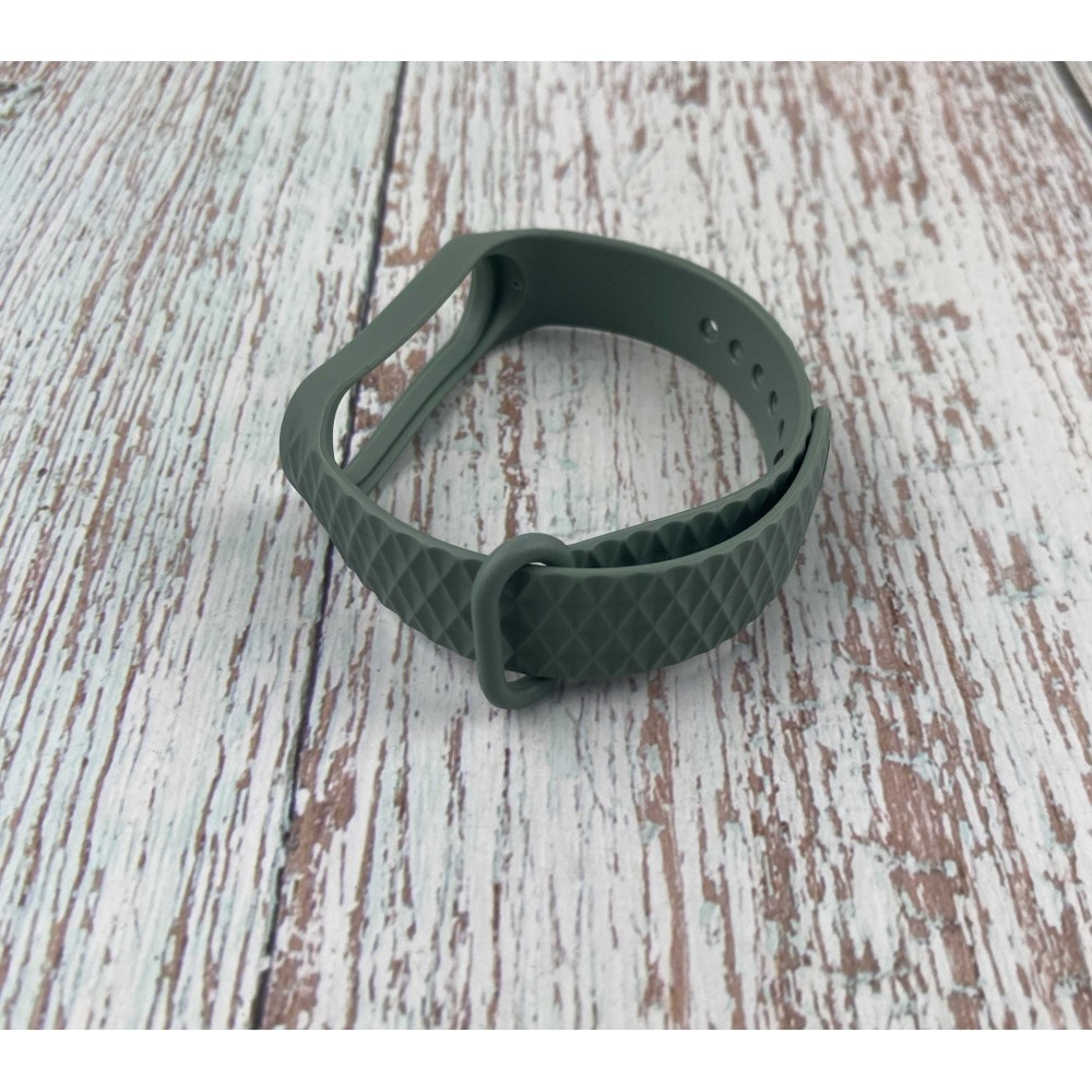 Ремінець Rhombus для Xiaomi Mi Band 3/Band 4 (Khaki)-0