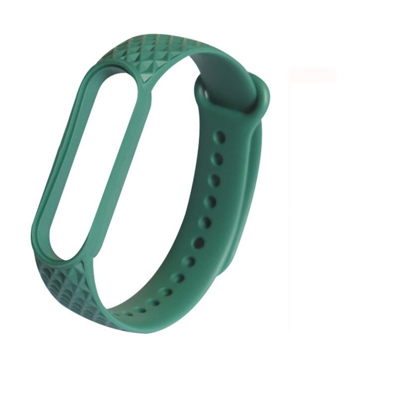 Ремінець Rhombus для Xiaomi Mi Band 3/Band 4 (Forest Green)-0