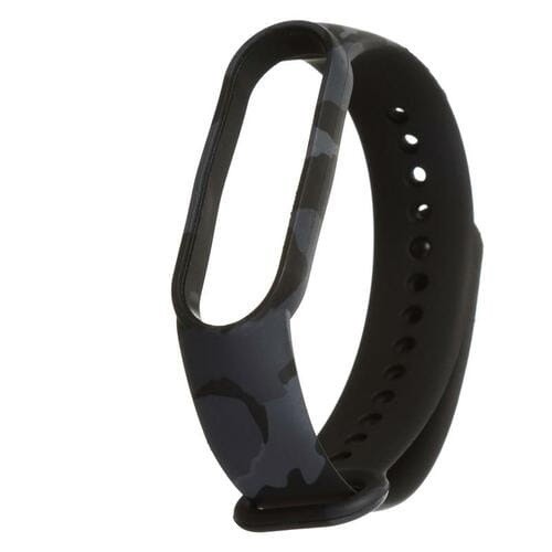 Ремінець для Mi Band 3/4 (Камуфляж, Темно - сірий)-0