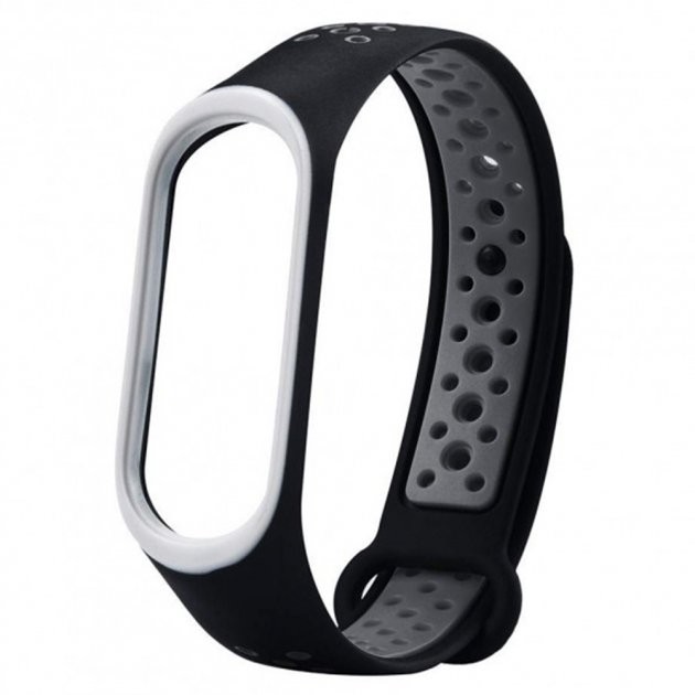 Ремінець SPORT для Xiaomi Mi Band 3/4 black-gray-0