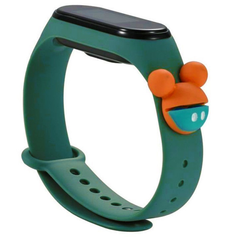 Ремінець Іграшка для Mi Band 3/4 (Miki, Green)-0