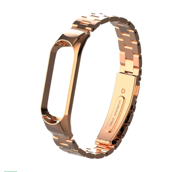 Ремінець Steel для Mi Band 3/4 (Rose Gold)-0