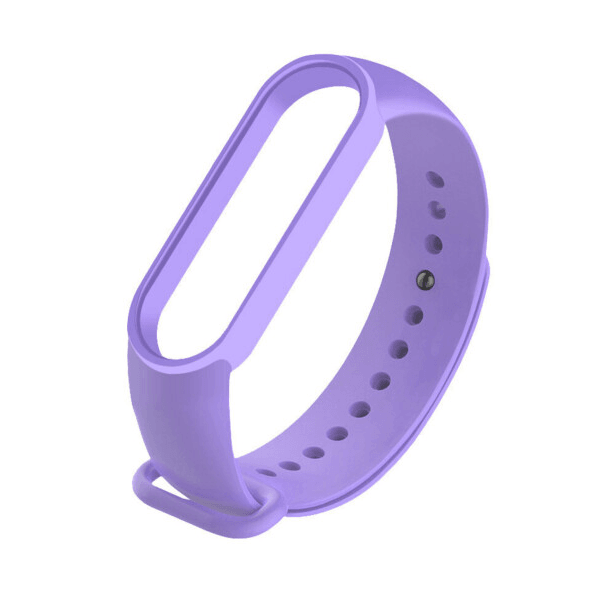 Ремінець Silicone для Mi Band 7 / 6 / 5  (light purple)-0