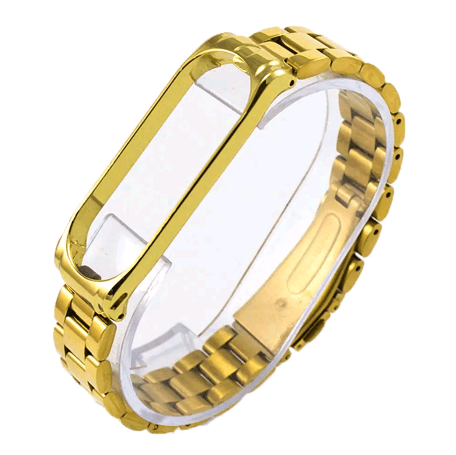 Ремінець Steel для Mi Band 3/4 (Classic Gold)-0