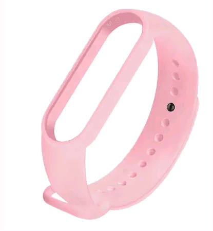 Ремінець Silicone для Mi Band 5/6 (Pink)-0