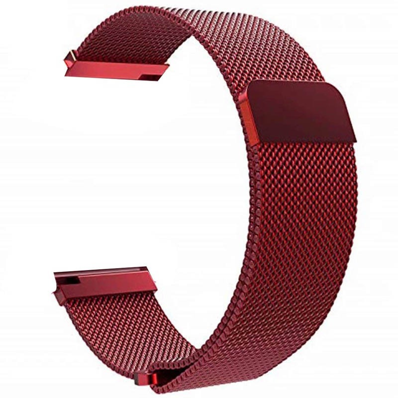 Ремінець Milanese Loop для Xiaomi Amazfit /Samsung 20 mm (Red)-0