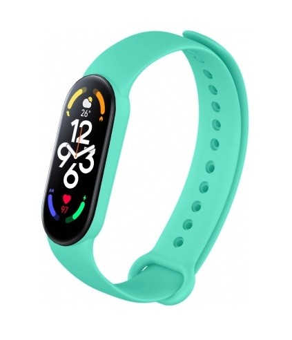 Ремінець Silicone для Mi Band 7/6/5 (Аквамарин)-0