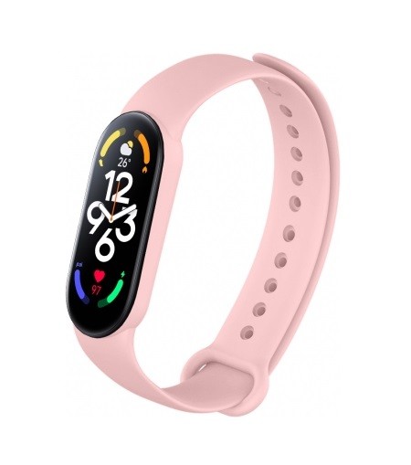 Ремінець Silicone для Mi Band 7/6/5 (Кремовий)-0